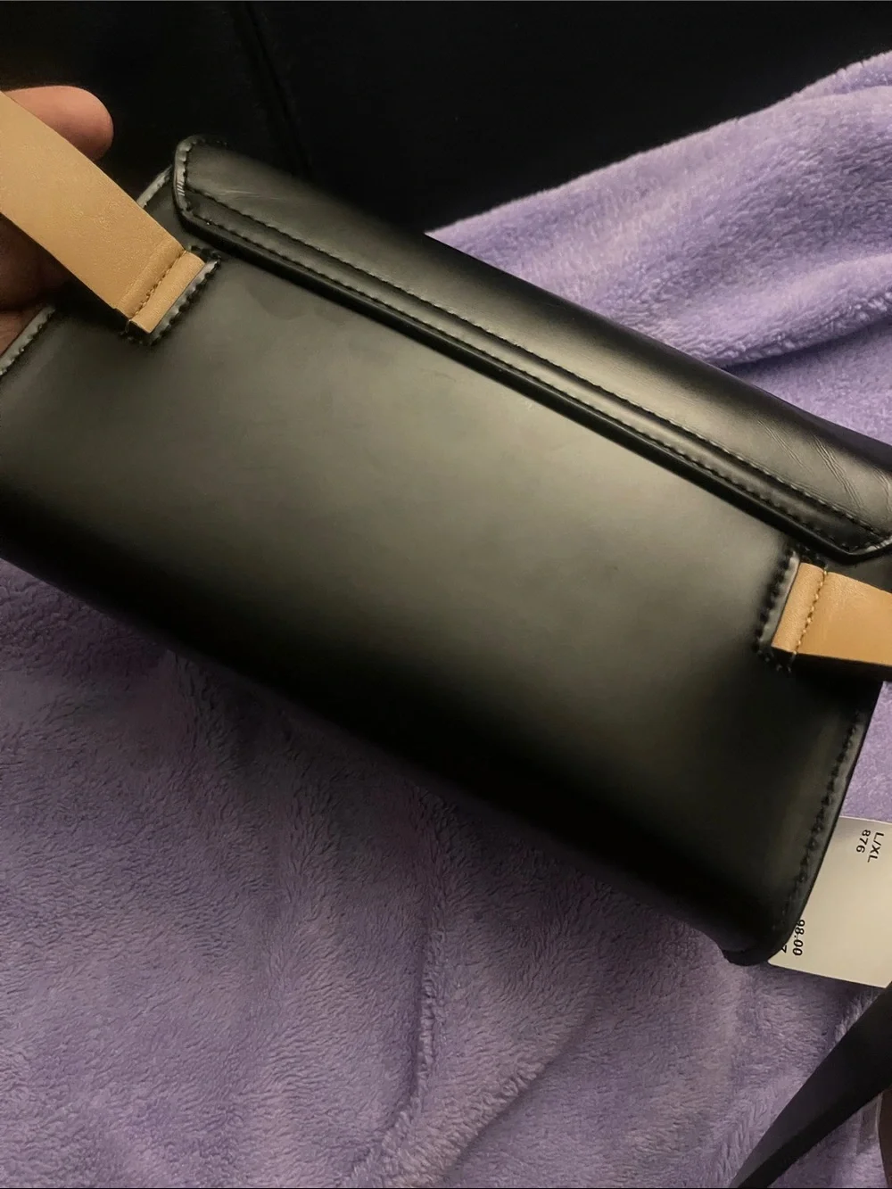 Kate Spade Black Leather Bow Belt Bag w/Gold Hardware      Sz L/XL NWT